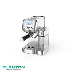 اسپرسوساز دوکاپ دکمه ای دارای مخزن شیر 2202 - استیل